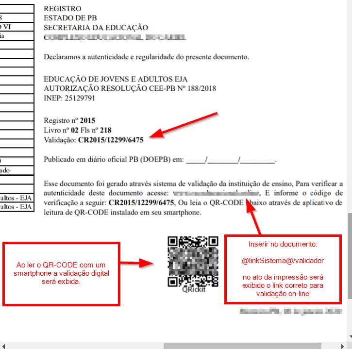 Como gerar/disponibilizar a validação de certificado/histórico on-line ...